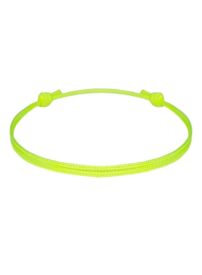 Luck Strings Thin Neon Yellow Cord Bracelet for Men Women Teen Unisex Adult - Waterproof Nylon Surfer String Friendship Bracelets Summer Beach Accessories - Image 1